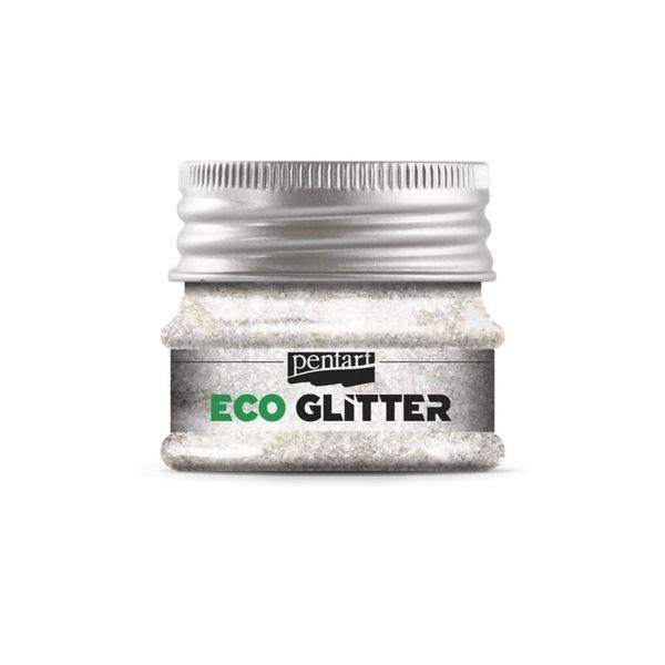 PENTART Eco Glitter Pearl Silver Extra Fine 15g