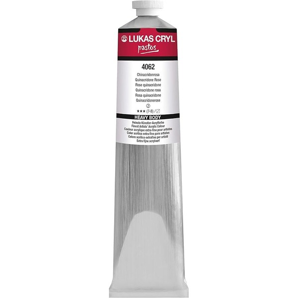 LUKAS CRYL PASTOS Acrylic Paint 200ml - Quinacridone Rose