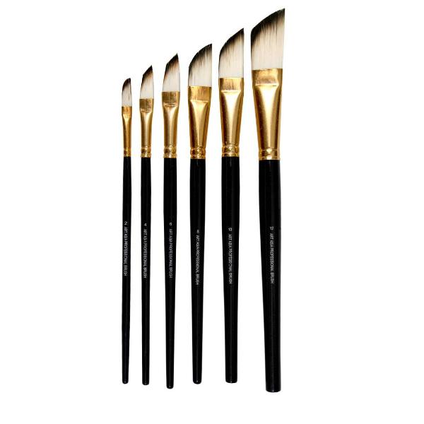 Art Asia Dagger Synthetic White Hair Paint Brush Set