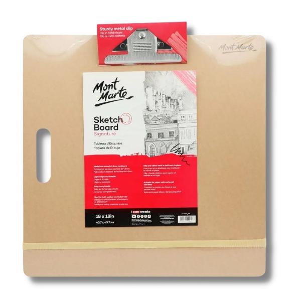 Mont Marte Sketch Board w/Clips Medium