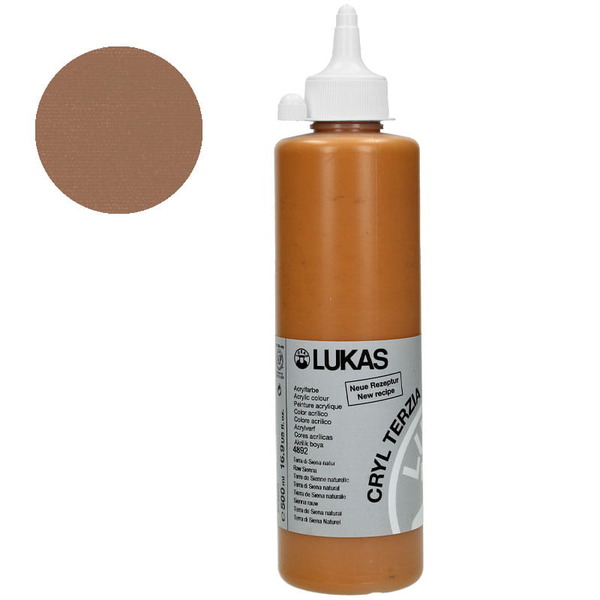 LUKAS CRYL TERZIA Acrylic Paint 500ml - Raw Sienna
