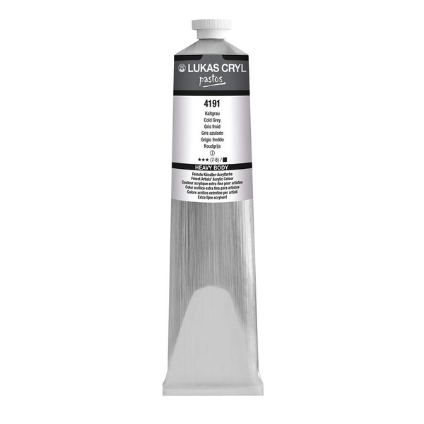LUKAS CRYL PASTOS Acrylic Paint 200ml - Cold Grey