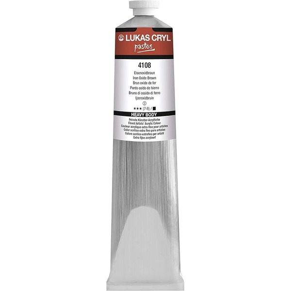 LUKAS CRYL PASTOS Acrylic Paint 200ml - Iron Oxide Brown