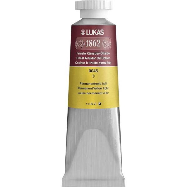 LUKAS 1862 OIL 37ML PERMANENT YELLOW LIGHT
