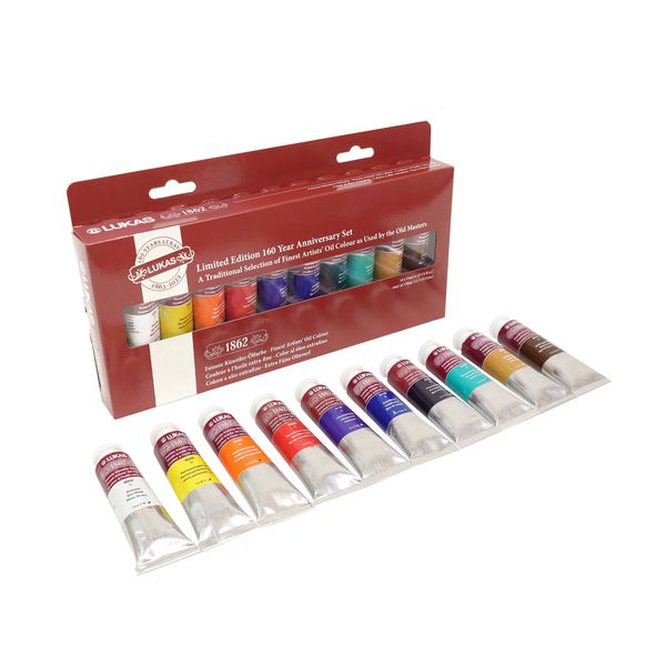 LUKAS 1862 Oil Paint Set 10 x 37ml Limited Edition