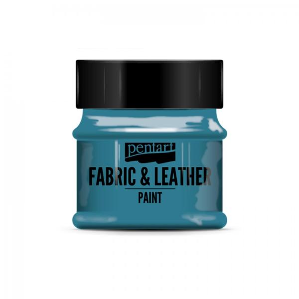 PENTART Fabric & Leather Paint Turquoise Blue 50ml