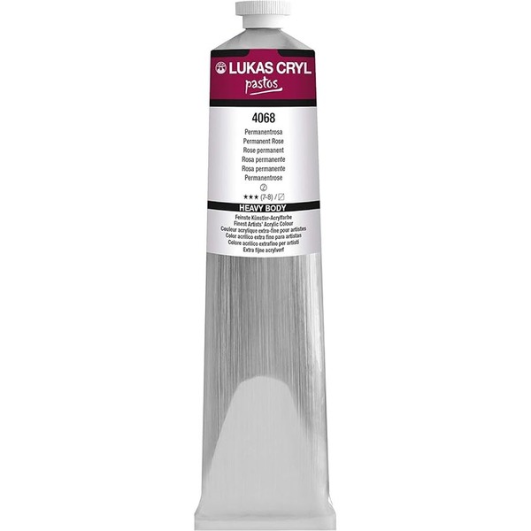 LUKAS CRYL PASTOS Acrylic Paint 200ml - Permanent Rose