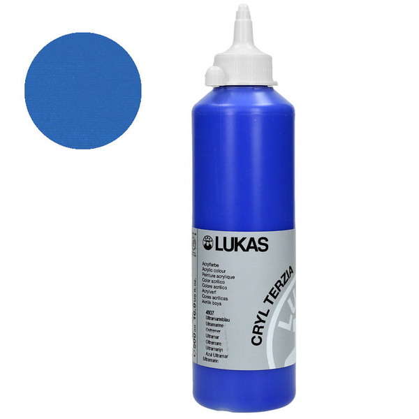 LUKAS CRYL TERZIA Acrylic Paint 500ml - Ultramarine
