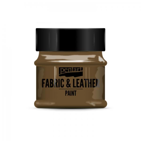 PENTART Fabric & Leather Paint Dark Brown 50ml