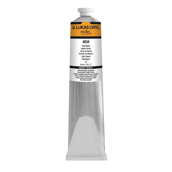 LUKAS CRYL PASTOS Acrylic Paint 200ml - Naples Yellow
