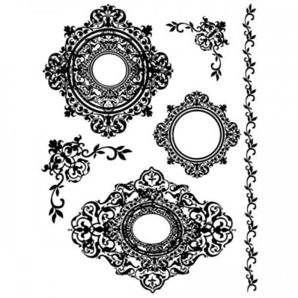 WTKCC16 HD Natural Rubber Stamp 14x18cm - Frames