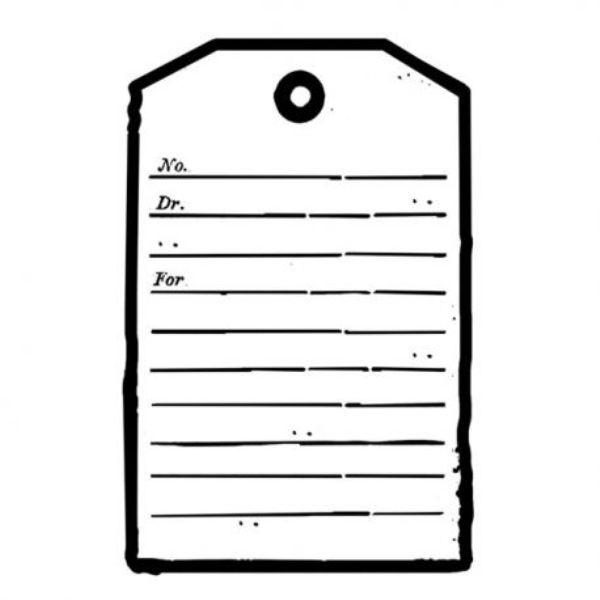 WTK151 Clear Stamp 7x11cm - Tag