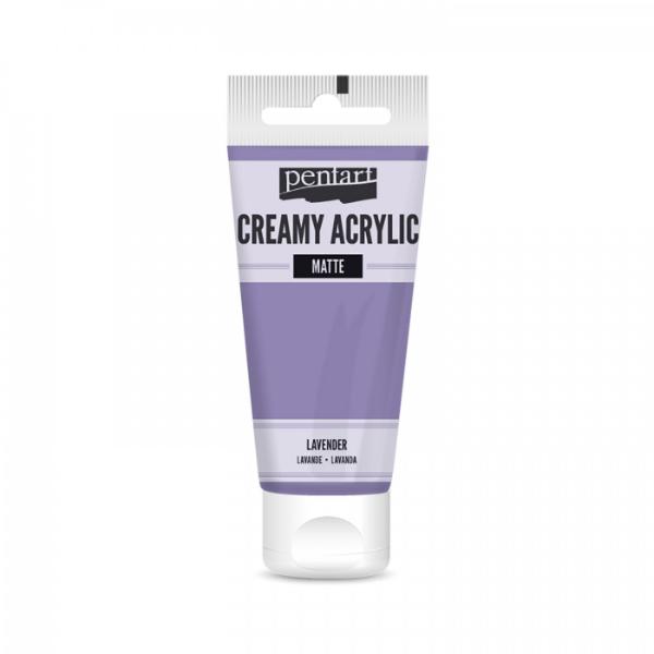 Pentart Creamy Acrylic Paint Matte Lavender - 60ml