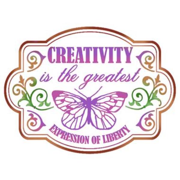 KSD294 Stencil D 20X15cm - Creativity