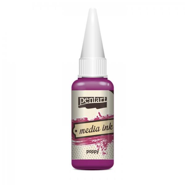 Pentart Media Ink 20 ml - Poppy