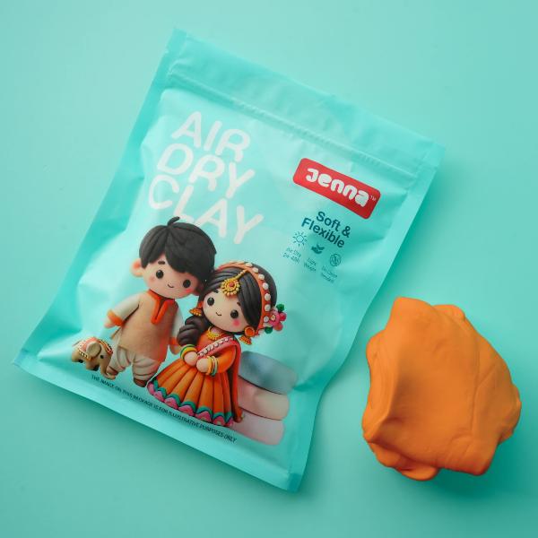 Jenna Air Dry Clay - Orange 300g