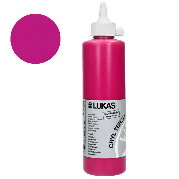 LUKAS CRYL TERZIA Acrylic Paint 500ml - Primary Red (Magenta)