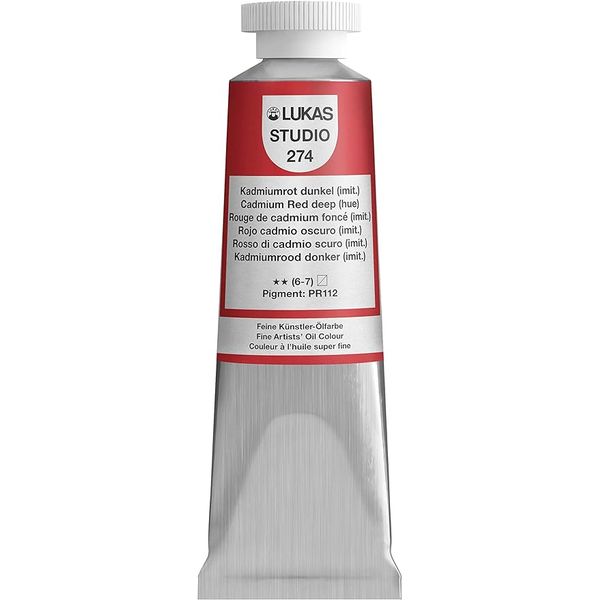 LUKAS Studio Oil 37ml Cadmium Red Deep (Hue)