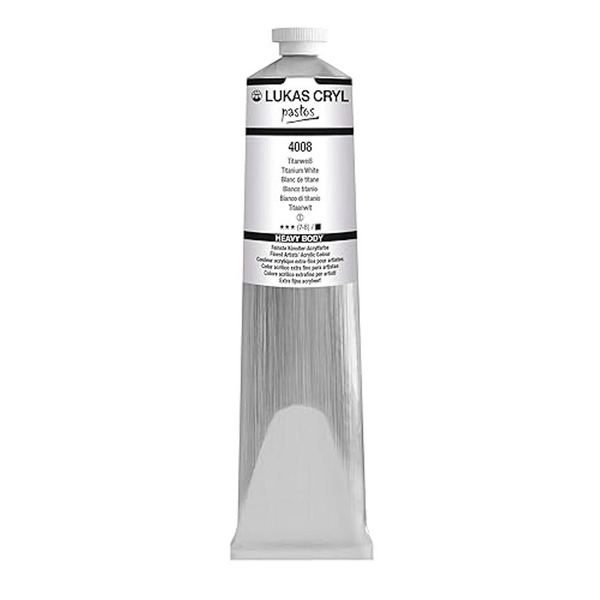 LUKAS CRYL PASTOS Acrylic Paint 200ml - Titanium White