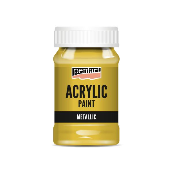 ACRYLIC PAINT METTALIC GOLD 100ML