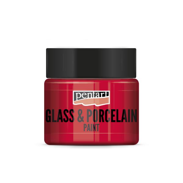 GLASSPORCELAIN PAINT 30ML RED