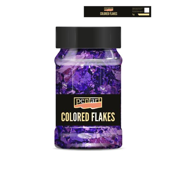 COLORED FOIL FLAKES DARK PURPLE 1G