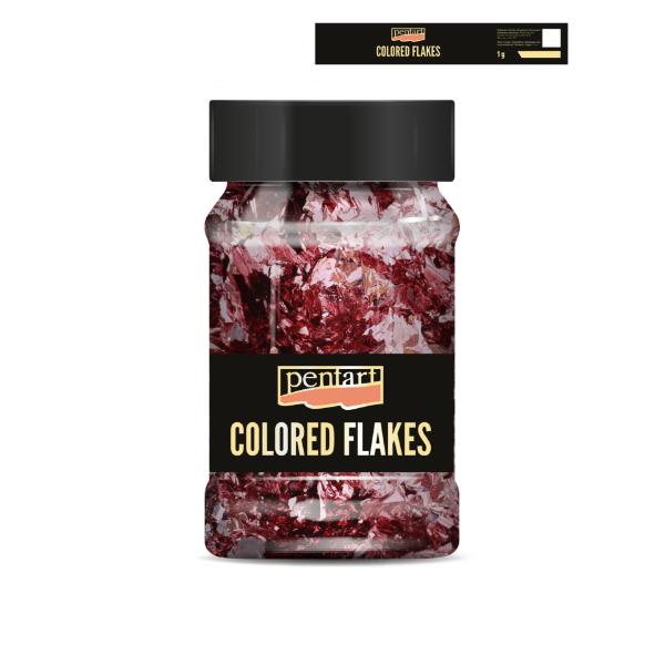 COLORED FOIL FLAKES PINK 1G