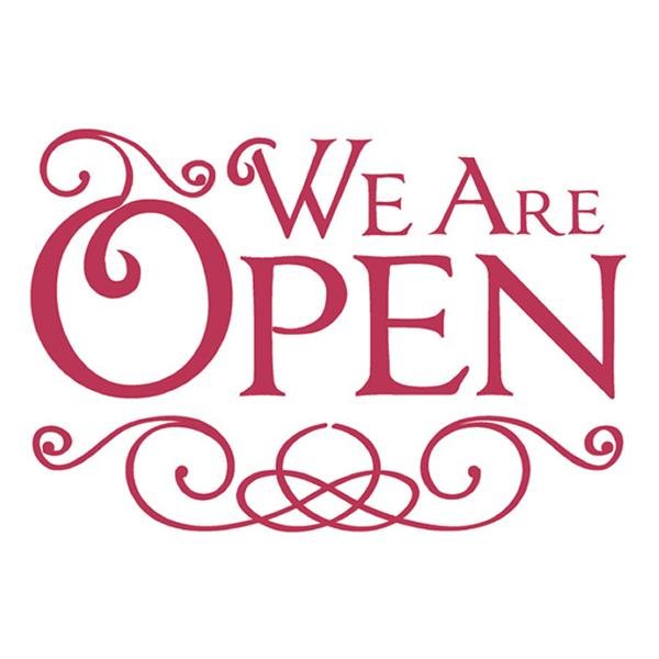 WE ARE OPEN 20 X 15