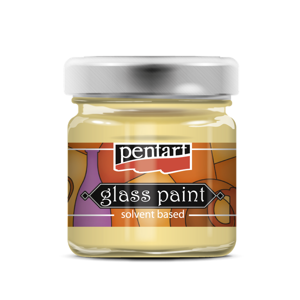glass paint solvent based  Transparent 30 ml
