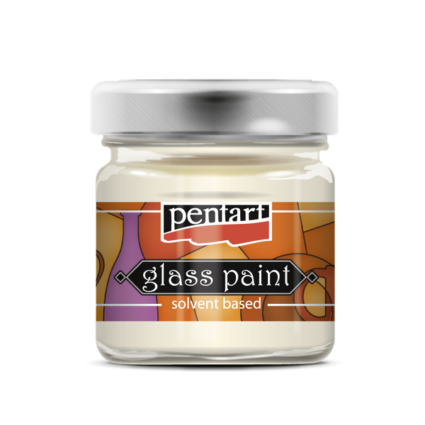glass paint solvent based  White 30 ml