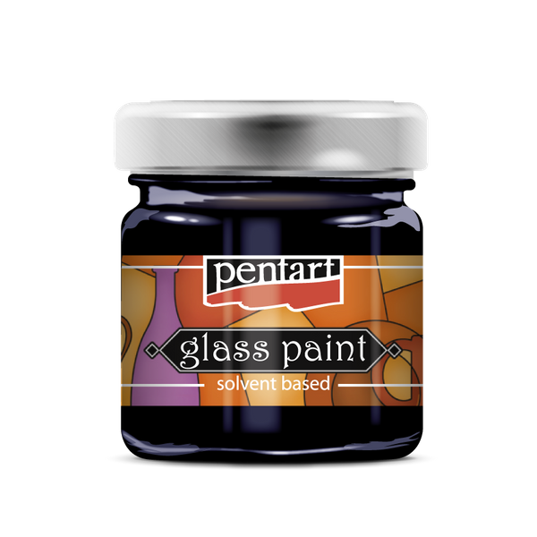 glass paint solvent based  Blue 30 ml