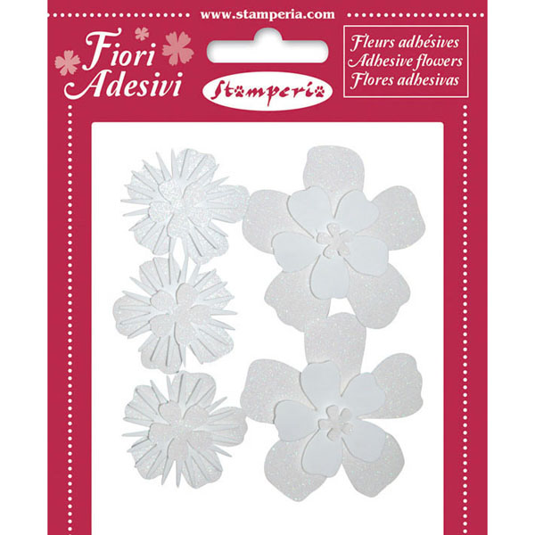 WHITE FLOWERS PACK 5 CUTS