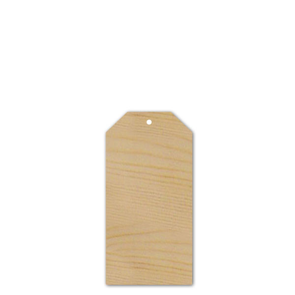 WOODEN SHAPE TAG 115X225
