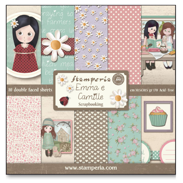 SBBL16 EMMA E CAMILLE 10 SHEETS 30 X30 DOUIBLE SIDED PAPER PAD