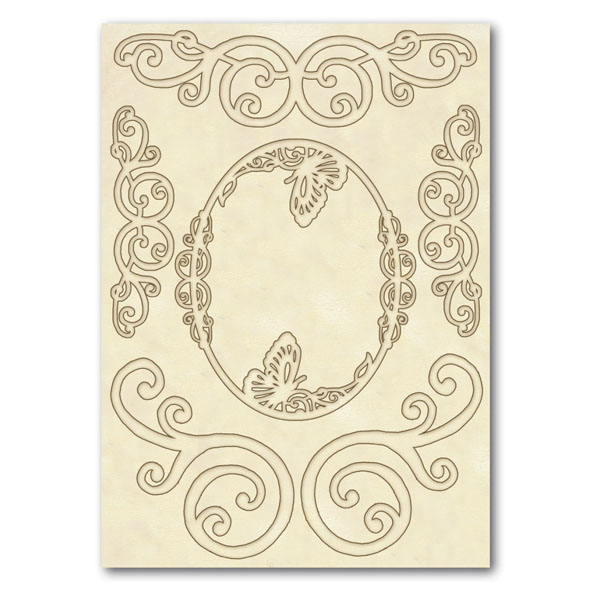 CARVED WOODEN SHAPE  A5 VOLUTES