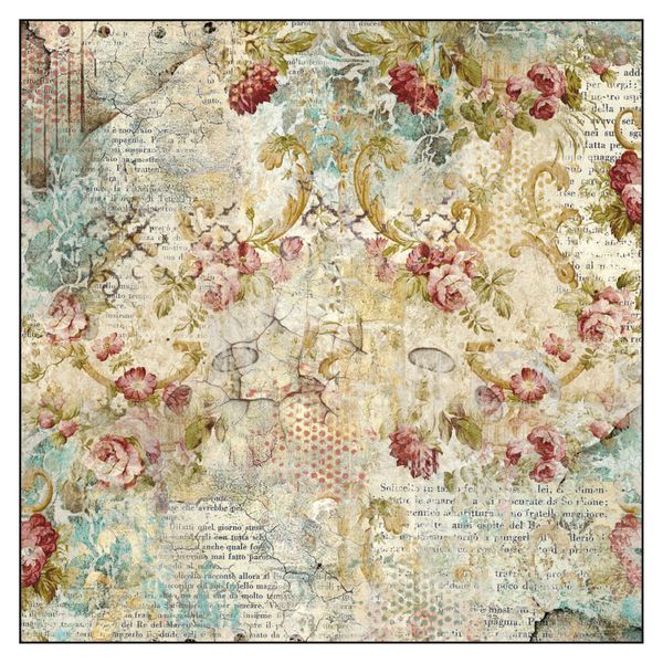 DFT327 A4 Time is an Illusion Floral Texture