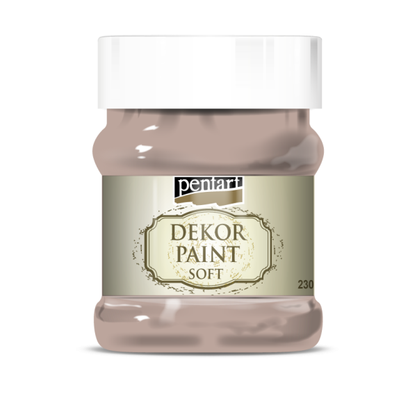 Dekor Paint Soft 230ml Vintage Brown