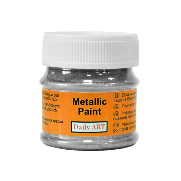 Metallic Paint Silver jar 50 ml