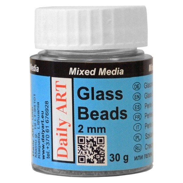 Glass Beads 20 mm jar 25ml MINI PVC