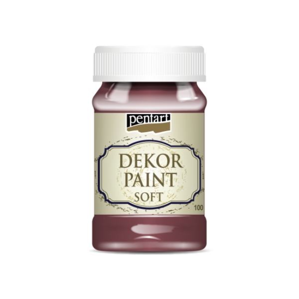 Dekor paint soft 100 ml Burgundy red