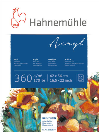 10628144 ACRYLICBLOCK 360GSM 42X56CM 10SHEETS