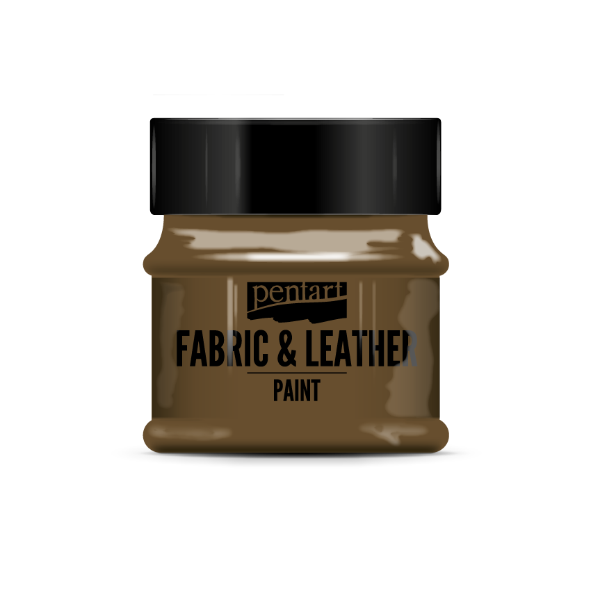 FABRIC AND LEATHER PAINT 50 ML DARK BROWN