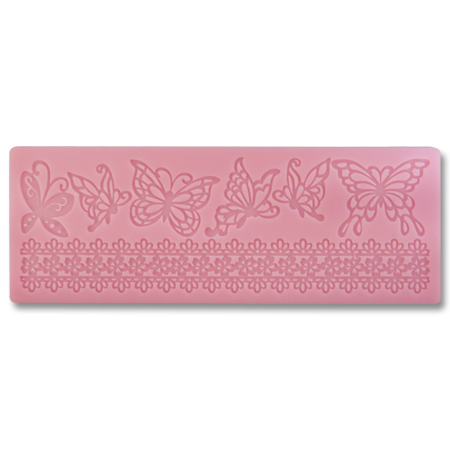 35196 LACE AND BUTTERFLY SILICON MOLD