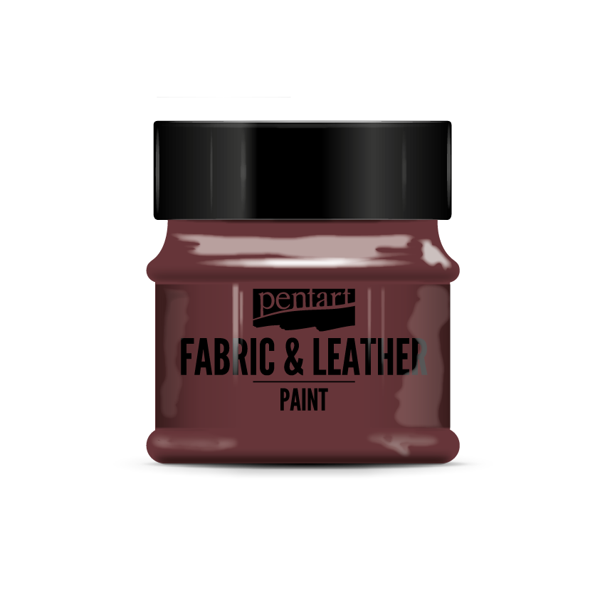 FABRIC AND LEATHER PAINT GLITTERING RED 50ML