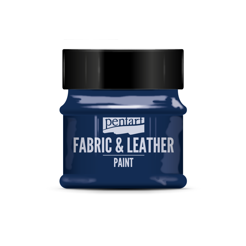 FABRIC AND LEATHER PAINT GLITTERING BLUE 50ML