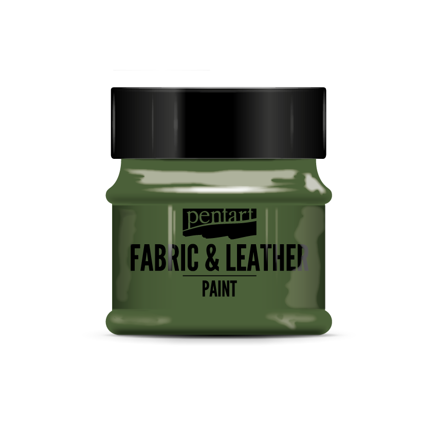 FABRIC AND LEATHER PAINT GLITTERING GREEN 50ML