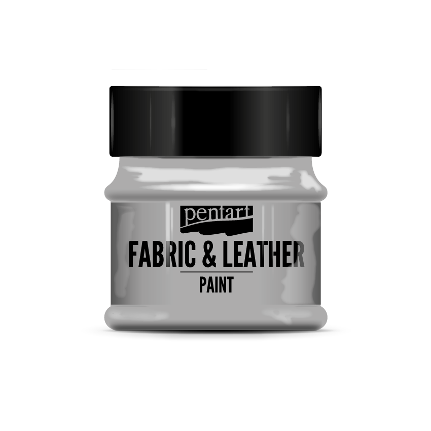 FABRIC AND LEATHER PAINT GLITTERING SILVER 50ML