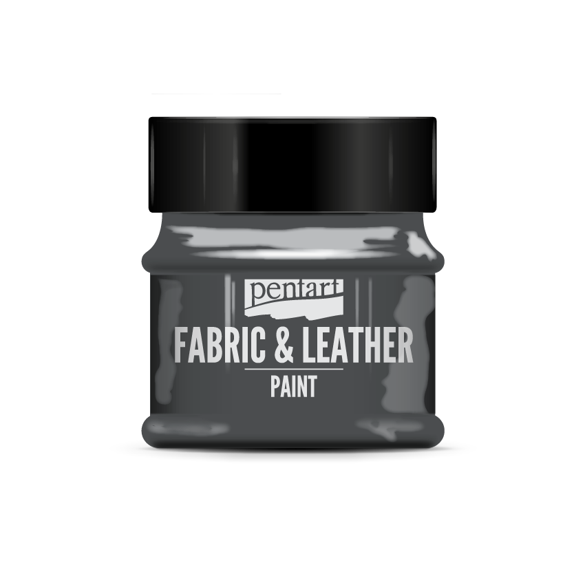 FABRIC AND LEATHER PAINT GLITTERING GRAPHITE 50ML