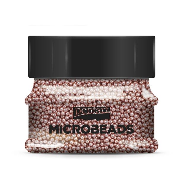 GLASS MICROBEADS ROSE GOLD 40g