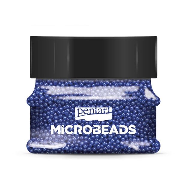 GLASS MICROBEADS STEEL BLUE 40g